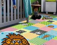 Dětský metrážový koberec ANIMALS 8650