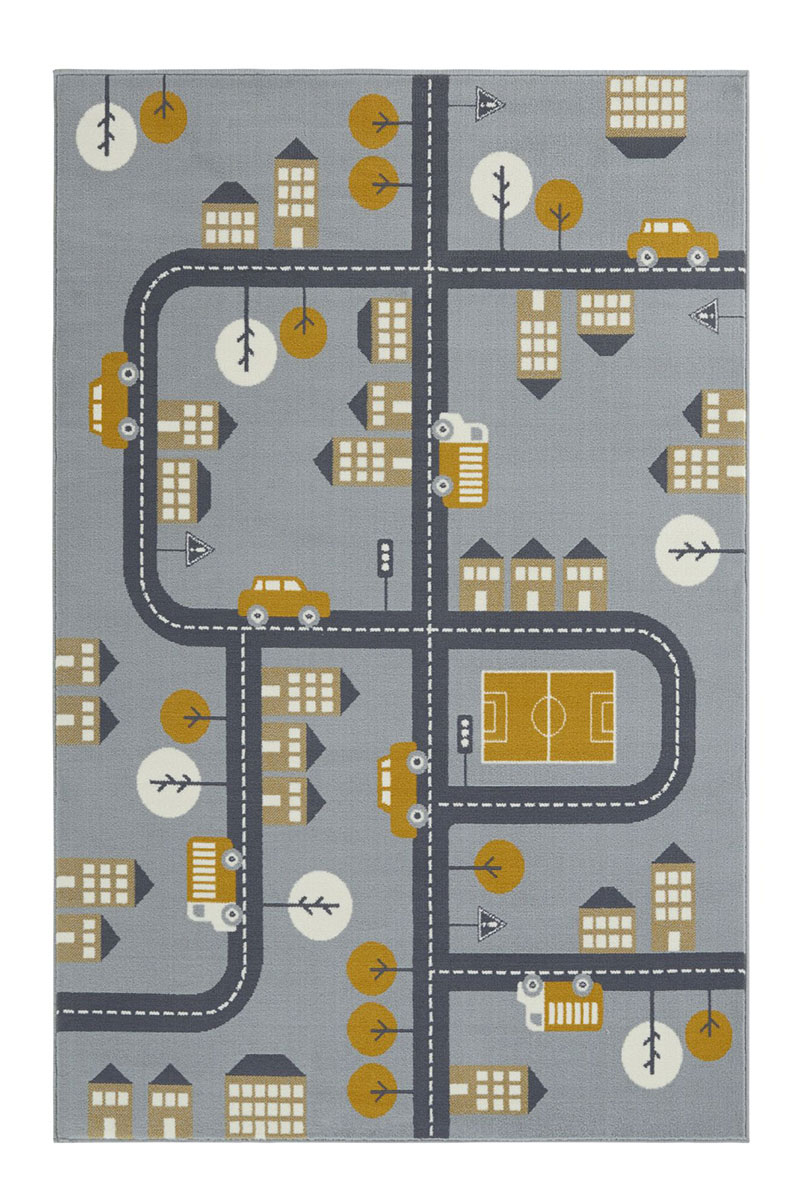 Dětský kusový koberec Hanse Home Adventures 105530 Mouse Mustard 120x170 cm