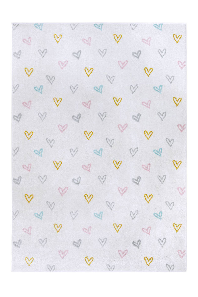 Dětský kusový koberec Hanse Home Adventures 105946 Hearts Multicolor 120x170 cm