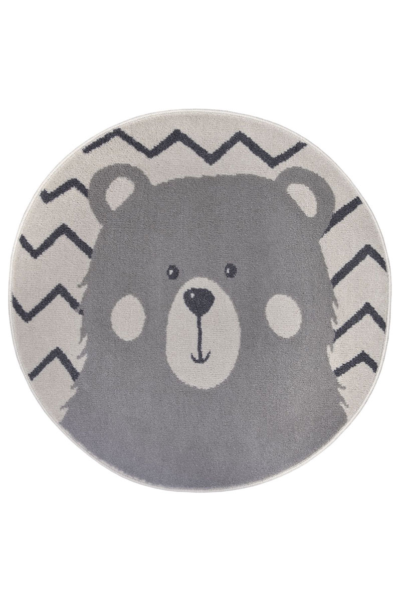 Dětský kusový koberec Hanse Home Adventures 105964 Bear Ø 100 cm