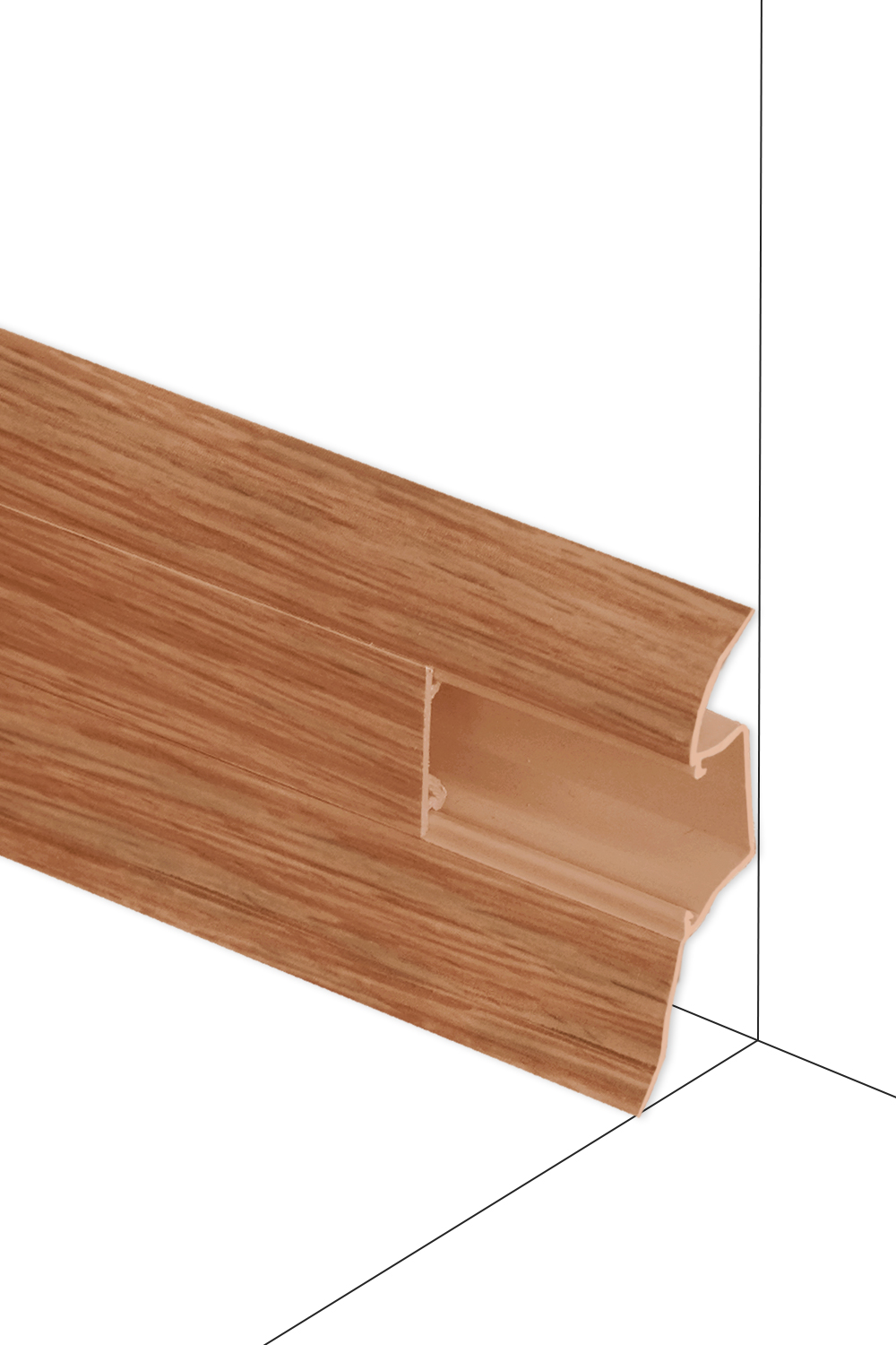 Podlahová lišta Döllken W138 - Třešeň Oxford - délka 250 cm Ukončení P 